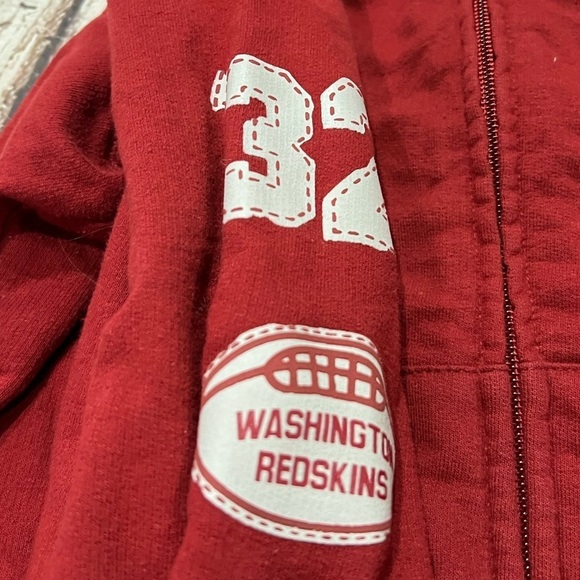 Women's Washington Redskins NFL Football Pullover Sports Zip Up Sweatshirt - Picture 4 of 6